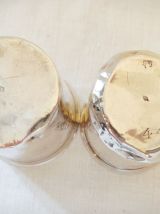 Timbale en argent ancienne lot de 2