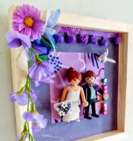 Cadre de mariage Playmobil personnalisable
