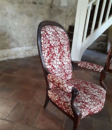 Fauteuil et canapé style voltaire