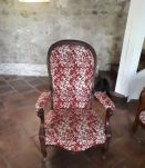 Fauteuil et canapé style voltaire