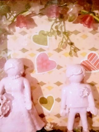 Cadre de mariage dinosaures, cadeau mariage