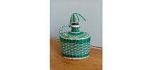 Bouteille scoubidou Viresa turquoise avec capuchon