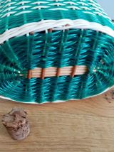 Bouteille scoubidou Viresa turquoise avec capuchon
