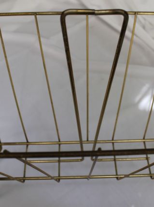 porte revue en métal doré VINTAGE
