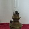 Ancienne lampe à pétrole allemande HS en cuivre jaune époque