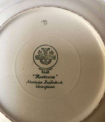 2 assiettes Villeroy et Boch anciennes 