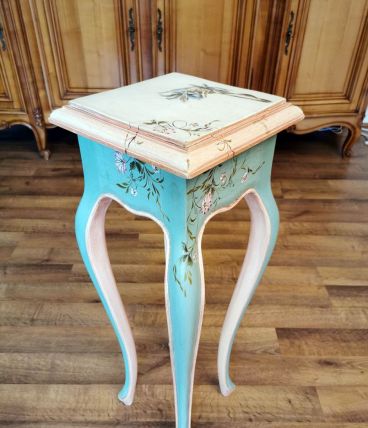 Petite table haute de décoration avec son miroir assorti