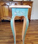 Petite table haute de décoration avec son miroir assorti