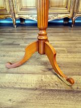 Guéridon octogonal en bois d'if