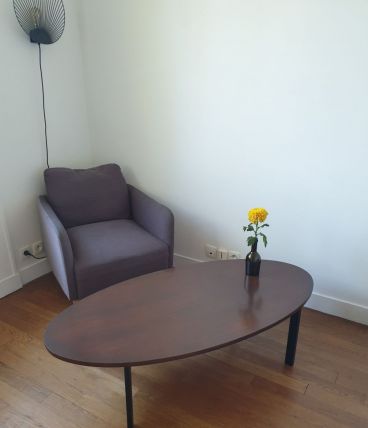Table basse ovale