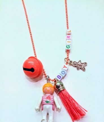 Collier Bola de grossesse orange Playmobil