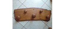 pateres  , porte manteau  en  chene, vintage