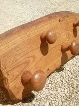 pateres  , porte manteau  en  chene, vintage