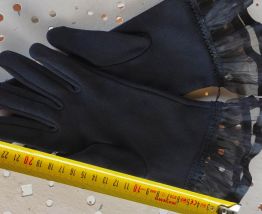 gants noirs femme anciens Tbe cérémonie 