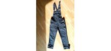 Salopette femme S en jeans bleu foncé