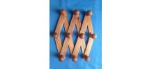 patere murale accordeon  en bois , vintage