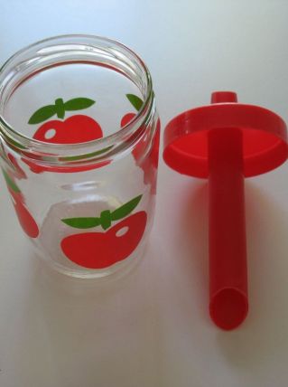 sucrier henkel pomme année 1970 vintage 