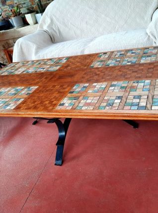 Table basse fer forgé