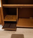 Vends meuble tv chene à customiser plateau tournant 