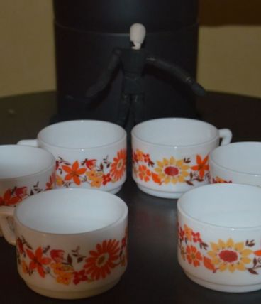 Tasses Arcopal fleurs