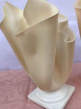  Lampes drapées vintage style Georgia jacob en plastique 