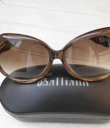 lunettes vintage galliano neuf  kaki 