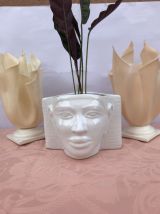 Cache pot original  toutenkhamon égyptien en céramique