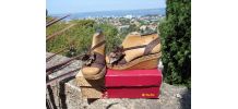 ESPADRILLES TONI PONS VINTAGE 1950TAUPE MARRON NEUF BOITE