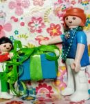 Cadre Playmobil turquoise, personnalisable, cadeau