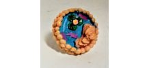 Bague réglable, bassin aquatique, lotus, poissons