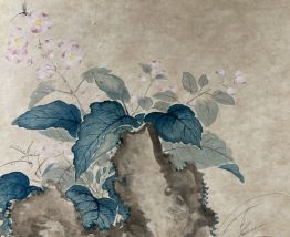Ancienne Estampe chinoise floral