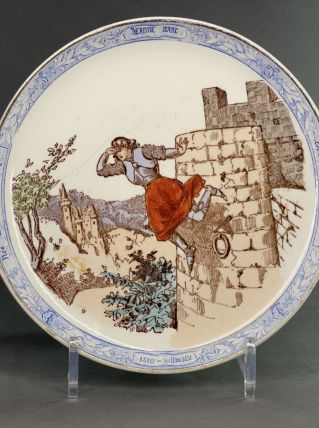 Assiette en faïence Jeanne d’arc n°9