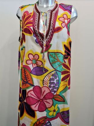 Tunique / Robe Goa avec Col Perlé