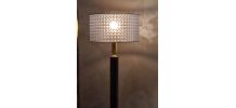 lampadaire moderniste 1970   style de luxe  black et doré 38