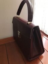 sac à main bordeaux vintage