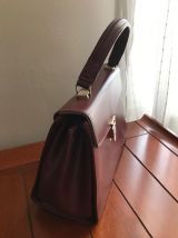 sac à main bordeaux vintage