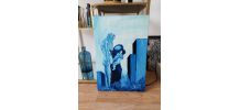 Tableau signé toile Art huile sur toile 
