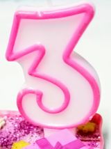Bougeoir d'anniversaire Minnie Mouse, bougie chiffre