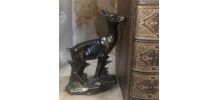 Paire de serre livres biches en régule 