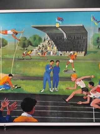 Affiche scolaire le stade – La ménagerie
