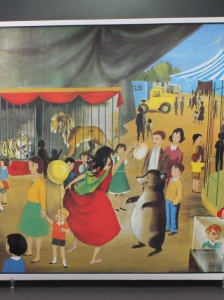 Affiche scolaire le stade – La ménagerie