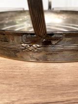 Plateau apéritif, serviteur en métal argenté 