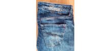 Jeans Replay droit, femme, M, 29/32, denim