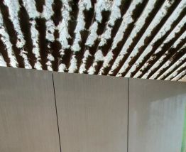 Buffet cuisine formica blanc et marron