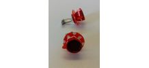 Boutons de manchette tasses de café rouges