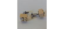 Boutons de manchette Lego®, beiges, Swarovski