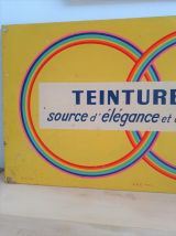 Plaque émaillée ancienne Teinturerie