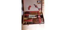 Trousse toilette vintage en cuir