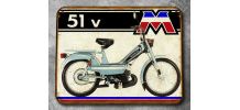 Plaque métal Motobecane 51V
