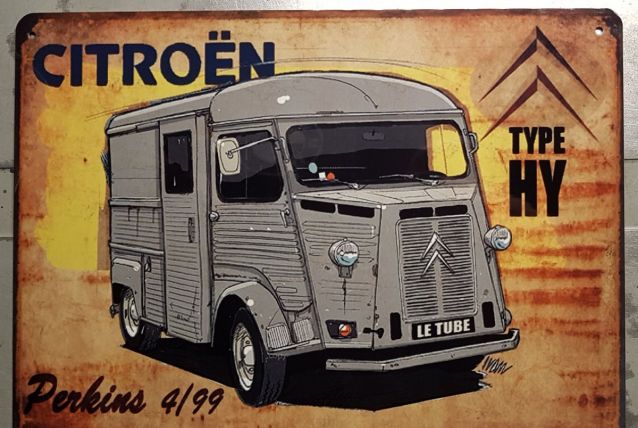 Plaque métal Citroën HY